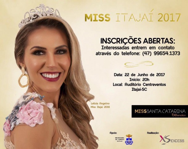 BANNER MISS ITAJAI 2017